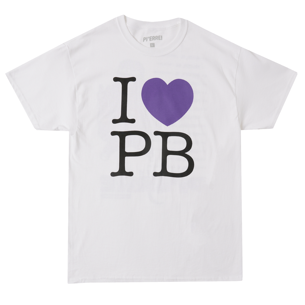 I <3 PB White T-Shirt FRONT