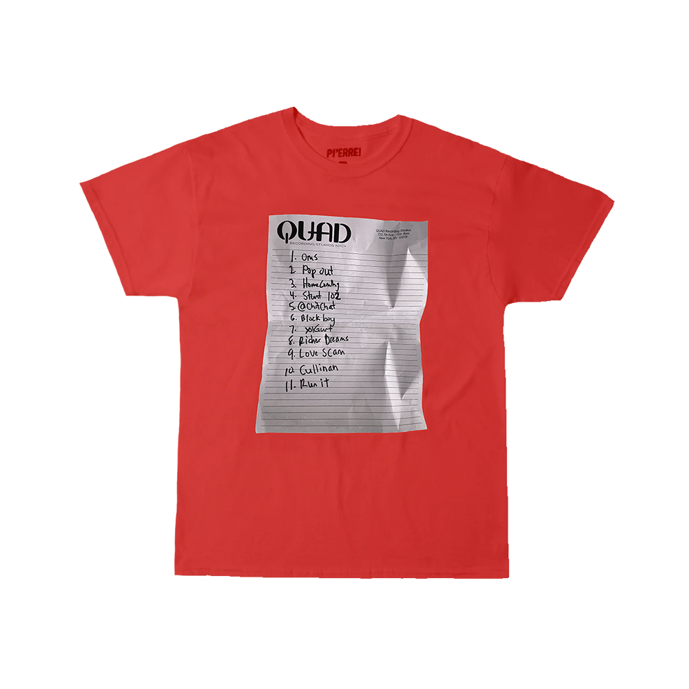YO!88 TRACKLIST T-SHIRT Il Front