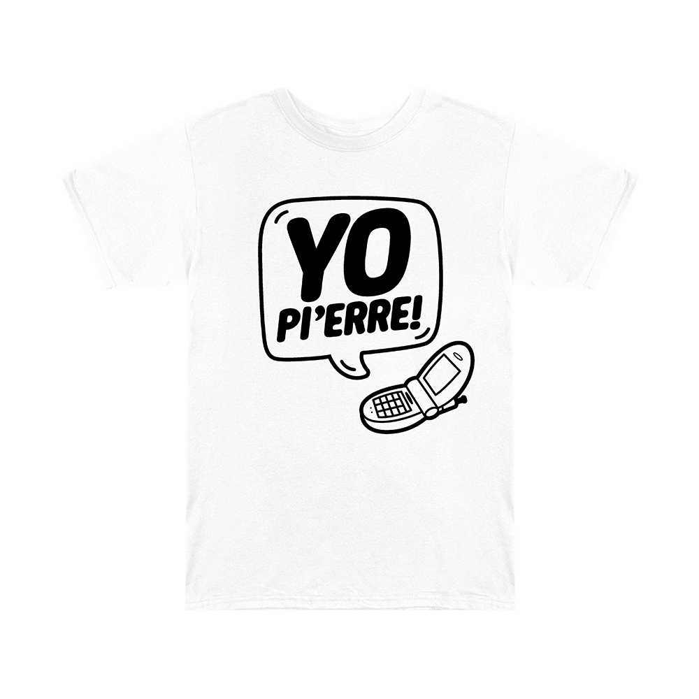 Yo Pi'erre White Celly T-Shirt